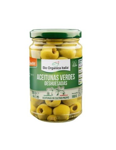 Aceituna Verde Deshuesada 280  Gr Bio de Bio Organica Italia