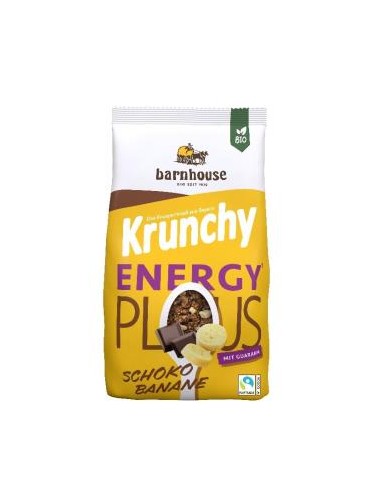 Muesli Krunchy Energy Plus Choco Platano 325 Gr Bio de Barnhouse