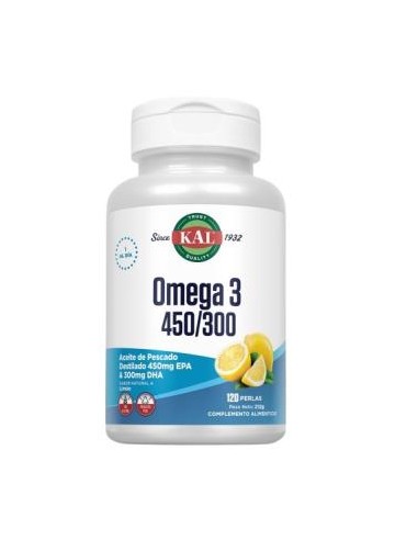 Omega 3 Solaray 450/300  120 Perlas para Salud Óptima