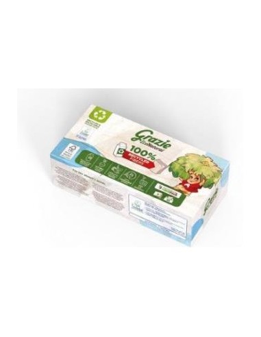 Pañuelo facial doble capa Grazie 80 unidades, suave y resistente