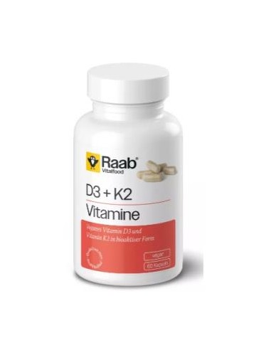 Vitamina D3+K2 420Mg 60 Cap Vegan Sg de Raab Vitalfood