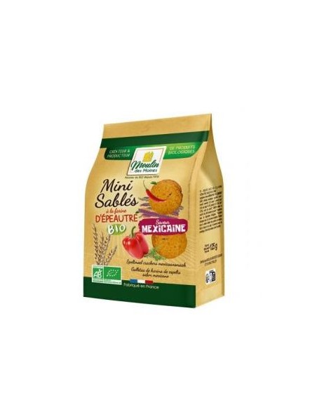 Bolachas Salgadas Sabor do México 125g | Moulin Des Moines