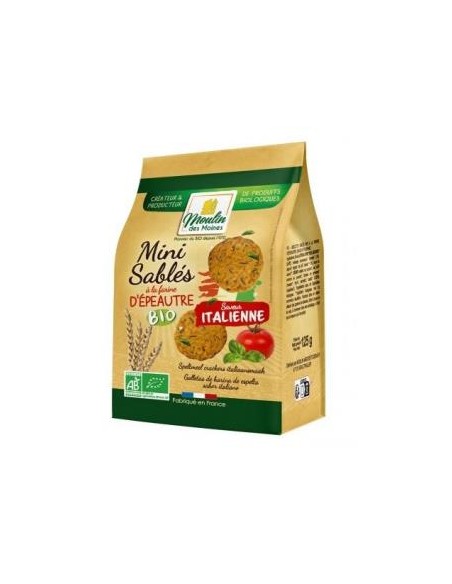 Galletas Saladas Sabor A Italia 125 Gr de Moulin Des Moines