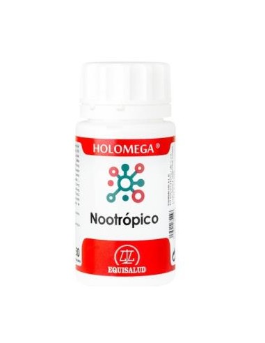 Holomega Nootrópico 50 cápsulas  Energía y concentración óptima