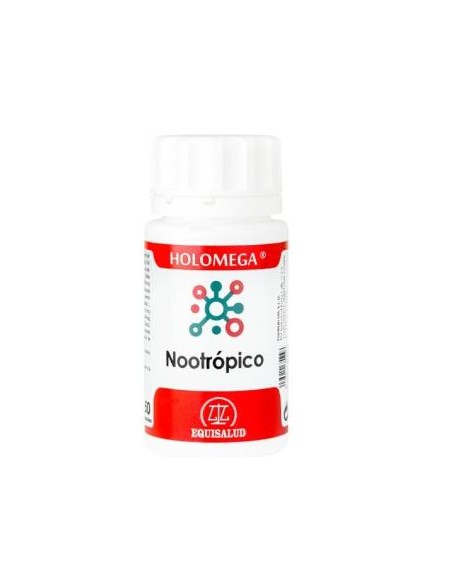 Holomega Nootrópico 50 cápsulas  Energía y concentración óptima