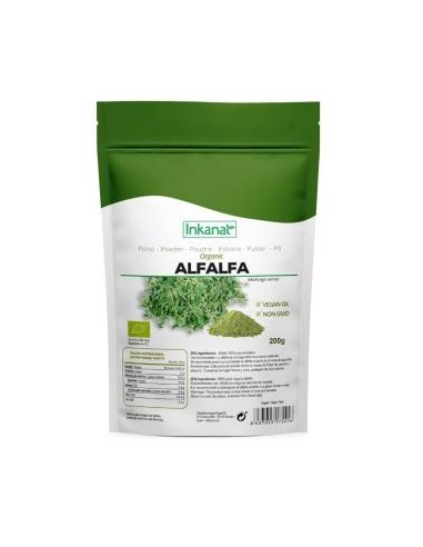 Alfalfa en Polvo Bio 200g Inkanat  Nutrición Natural Saludable
