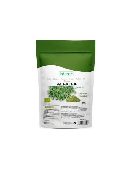 Alfalfa en Polvo Bio 200g Inkanat  Nutrición Natural Saludable