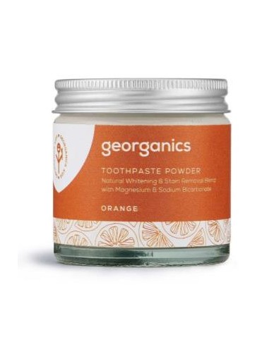 Dentifrico Mineral Naranja  Polvo 60 Ml de Georganics