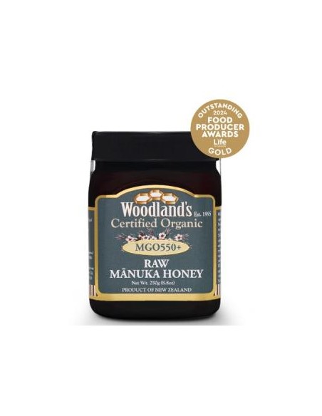 Miel de Manuka Raw MGO 550+ 250g Monofloral Eco Woodland's