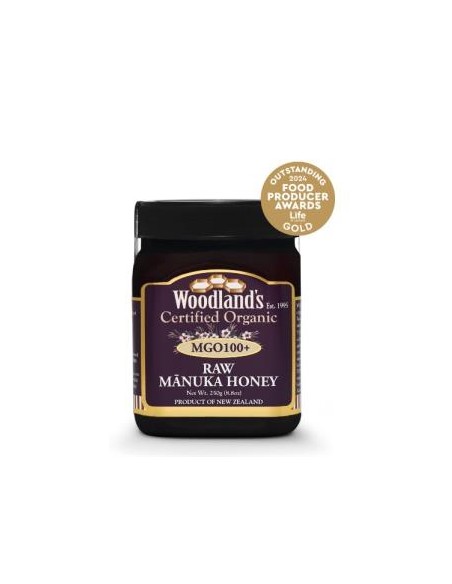Miel De Manuka Raw Mgo 100+ Monofloral  250Gr Eco de Woodland´S