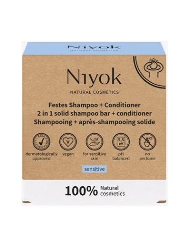Champú y Acondicionador Sólido Sensible 80g Niyok Natural