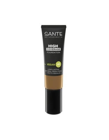 Maquillaje Fluido Alta Cobertura 08 Warm Chesnut 25 Ml de Sante Naturkosmetik
