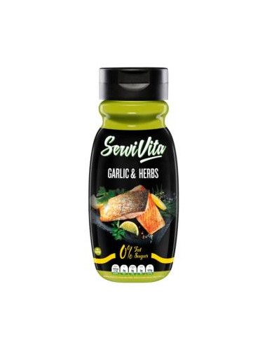 Salsa Garlic & Herbs 0 Calorias 320Ml Ajo-Perejil de Servivita