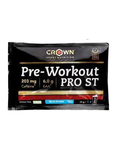 Pre-Workout Pro St 1 Sobre X 15 Gr Blue Storm de Crown Sport Nutrition