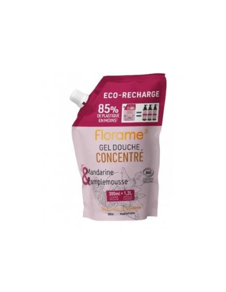 Eco Recarga Gel De Ducha Concentrado Mandarina-Pomelo 300 Ml de Florame