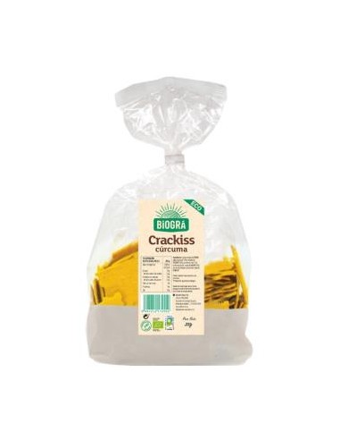 Crackiss Espelta Curcuma Pimienta 250  Gr Bio Vegan de Biogra