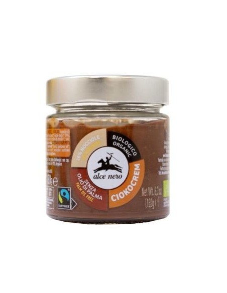 Crema De Chocolate Con Avellanas 180 Gr Bio de Alce Nero