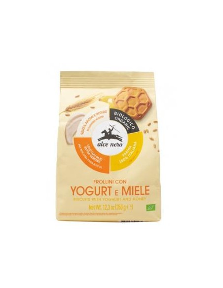 Galletas Trigo Con Yogurt-Miel 350Gr Bio de Alce Nero