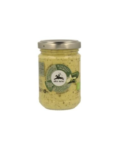 Molho Pesto de Abobrinha Orgânico 130g Alce Nero Natural e Saudável