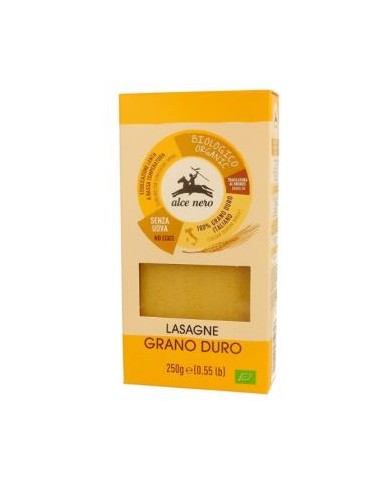 Lasaña De Trigo Duro 250Gr Bio de Alce Nero