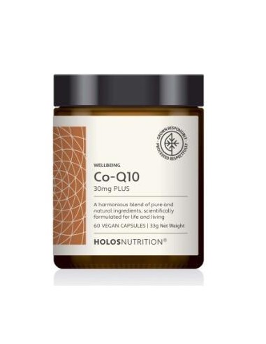 Co-Q10 Plus 30 mg 60 Vcaps Holosnutrition  Energía y Vitalidad
