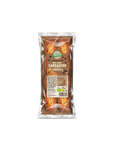 Madalenas Bio de Trigo Sarraceno con Chips de Chocolate 180g