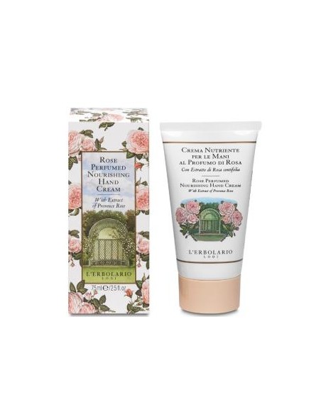 Creme de Mãos Nutritivo Rosa 75ml L´Erbolario Hidratação Total