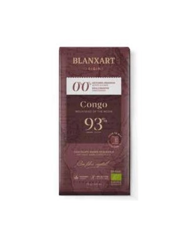 Chocolate Congo 93% S/Azucar S/ Edulcorante 75 Gr Eco de Blanxart