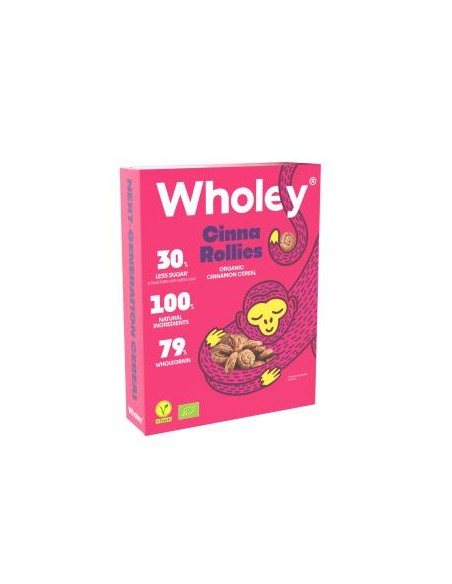Wholey Cinna Rollies Cereal Bio Vegan 275g  Desayuno Saludable
