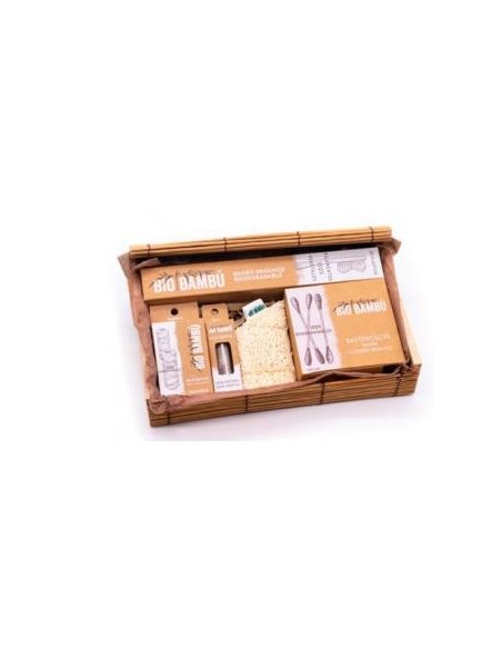 Caja Regalo: Cepillo, Hilo Dental,Bastoncitos de Biobambu