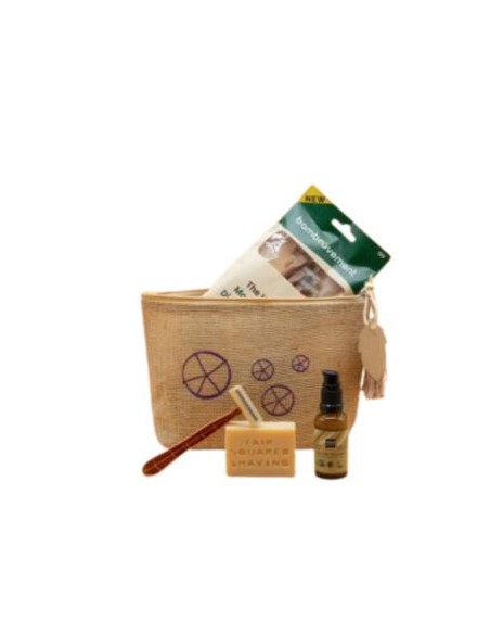 Bolsa de Barbear Completa: Shampoo, Sabonete, Esfoliante e Mais