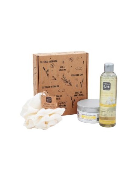 Cuidado Corporal Nutritivo Flor Tiare Caja Regalo de Naturabio Cosmetics