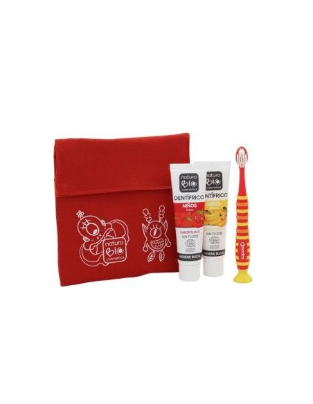 Desayuno Higiene Bucal Niños Bolsa Roja de Naturabio Cosmetics