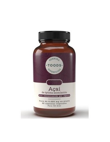 Toods Superfoods Açai 60 Cápsulas | Energía y Antioxidantes