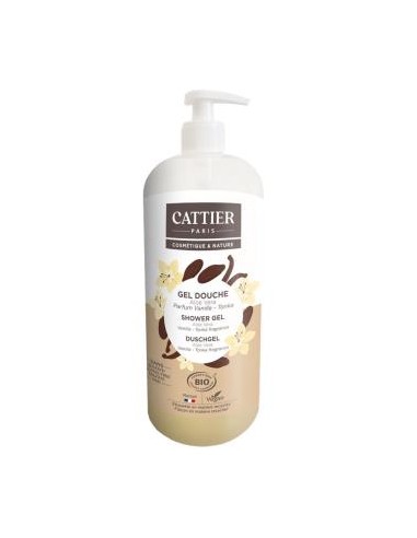 Gel de Ducha Vainilla-Tonka 1L Cattier  Suavidad Natural