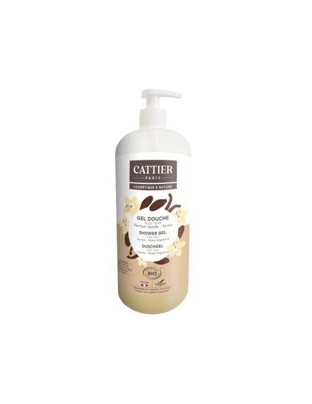 Gel de Ducha Vainilla-Tonka 1L Cattier  Suavidad Natural
