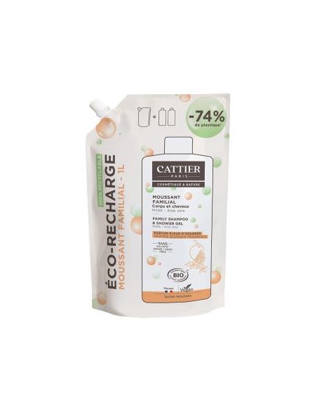 Recarga Gel Ducha Y Champu Familiar Ss 1L de Cattier