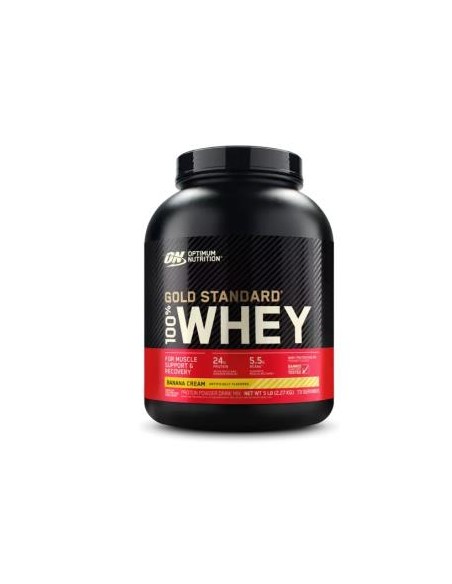 On 100% Whey Gold Standard Banana Cream 2280Gr de Optimum Nutrition