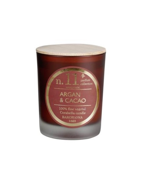 Vela Vaso Perf11 Argan-Cacao 7,5X9Cm 1Ud. de Cerabella