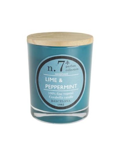 Vela Vaso Perf7 Lime-Peppermint 7,5X9Cm 1Ud. de Cerabella