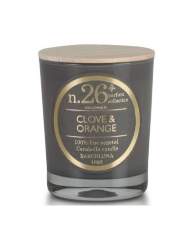 Vela Vaso Perf26 Clove-Orange 7,5X9 Cm 1 Ud. de Cerabella