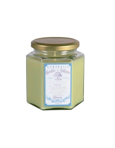 Vela Tarro Sucreg4 Tea Cupcake-Cream 8X10Cm 1Ud. de Cerabella