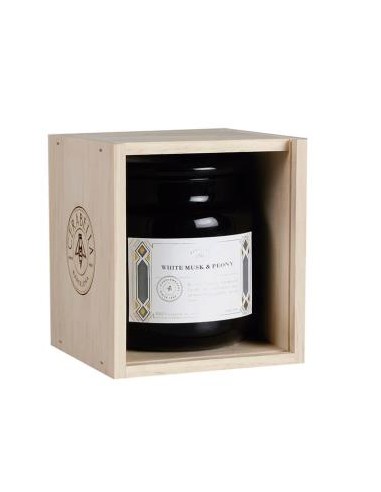 Vela Tarro Apotemp White Musk-Peony+Caja 9,5X11Cm de Cerabella