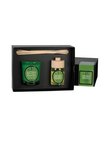 Setperf1 Vela+Mikado Grey-Bergamote 23X16,6X8,3Cm. de Cerabella