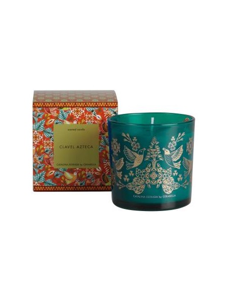 Vela Vaso Catvagcl Clavel Azteca 10X10Cm 1Ud. de Cerabella