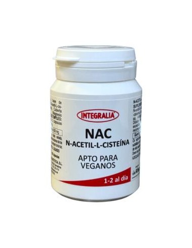 Nac N-Acetil-L-Cisteína 60 cápsulas Integralia Antioxidante eficaz