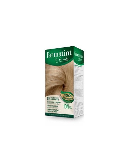 Farmatint Gel 10N Rubio Platino 135Ml. de Farmatint