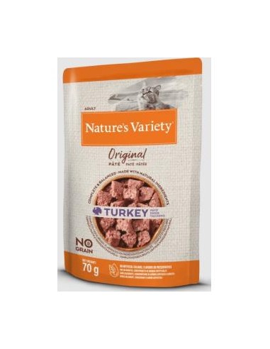 Natures Variety Feline Adult Pate Pavo 12X70Gr. de Nature S Variety Vet