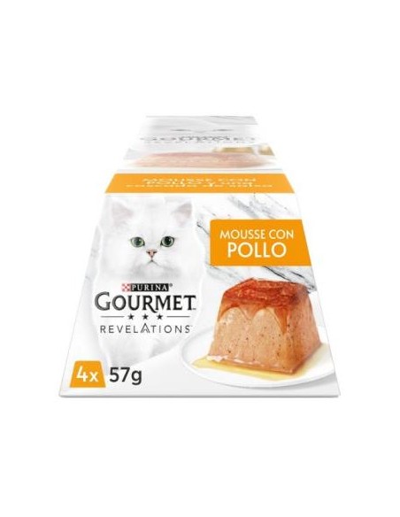 Gourmet Revelations Mousse Pollo Caja 6X4X57Gr. de Purina Vet