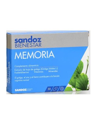 Sandoz Bienestar Memoria 30 Caps de Sandoz Bienestar